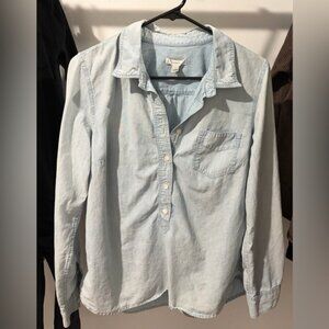 J. Crew Light Blue Chambray Shirt